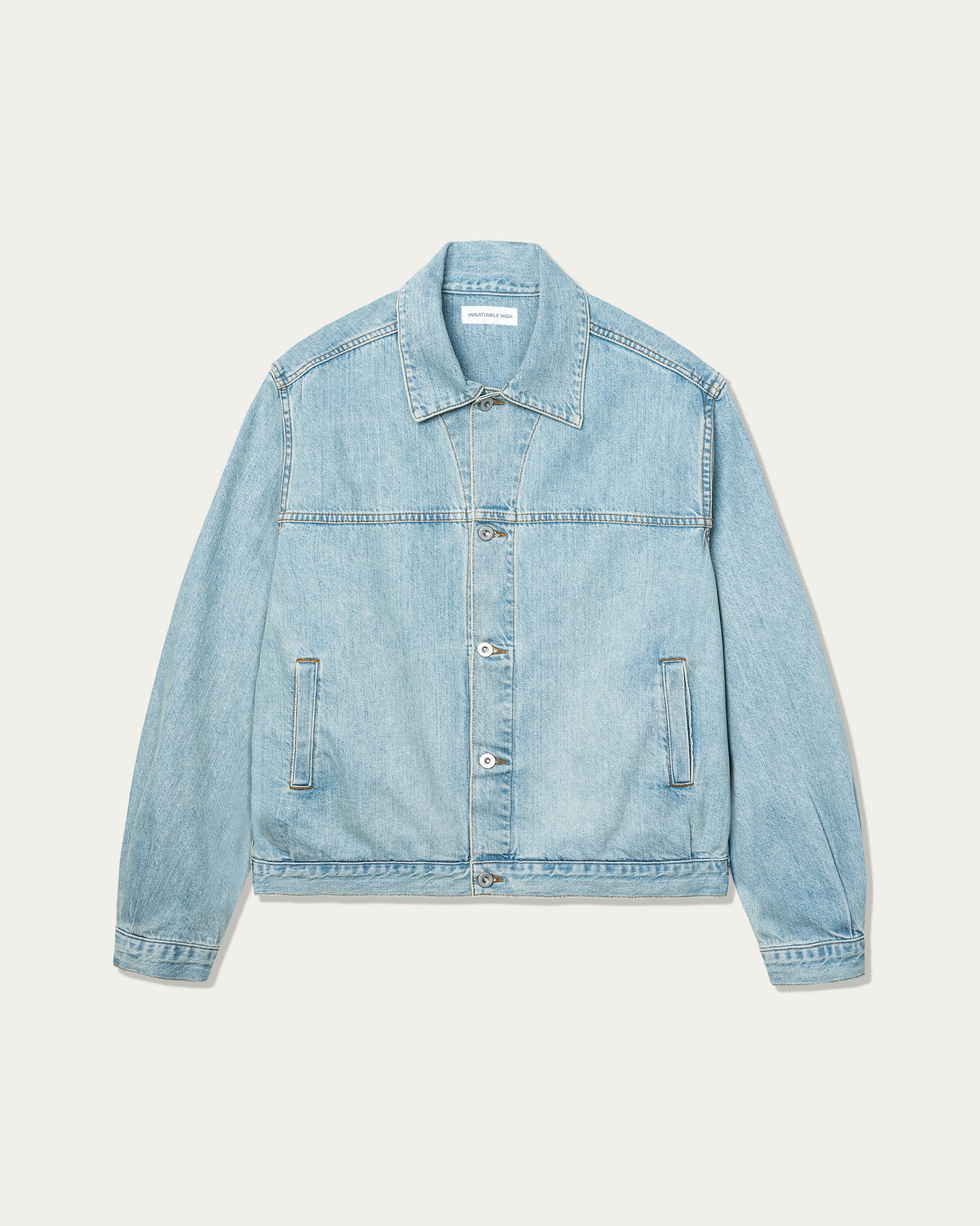 MIMI JACKET LIGHT WASH – INSATIABLE HIGH