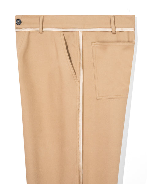 SATIN PIPED PRELUDE PANT LATTE